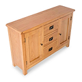 Surrey Oak 3 Drawer Sideboard from Roseland Furniture