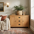 Surrey Oak 3 Drawer Sideboard from Roseland Furniture