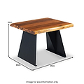 Enise Acacia Lamp Table from Roseland Furniture