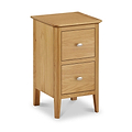Alba Oak Narrow Bedside from Roseland Furniture