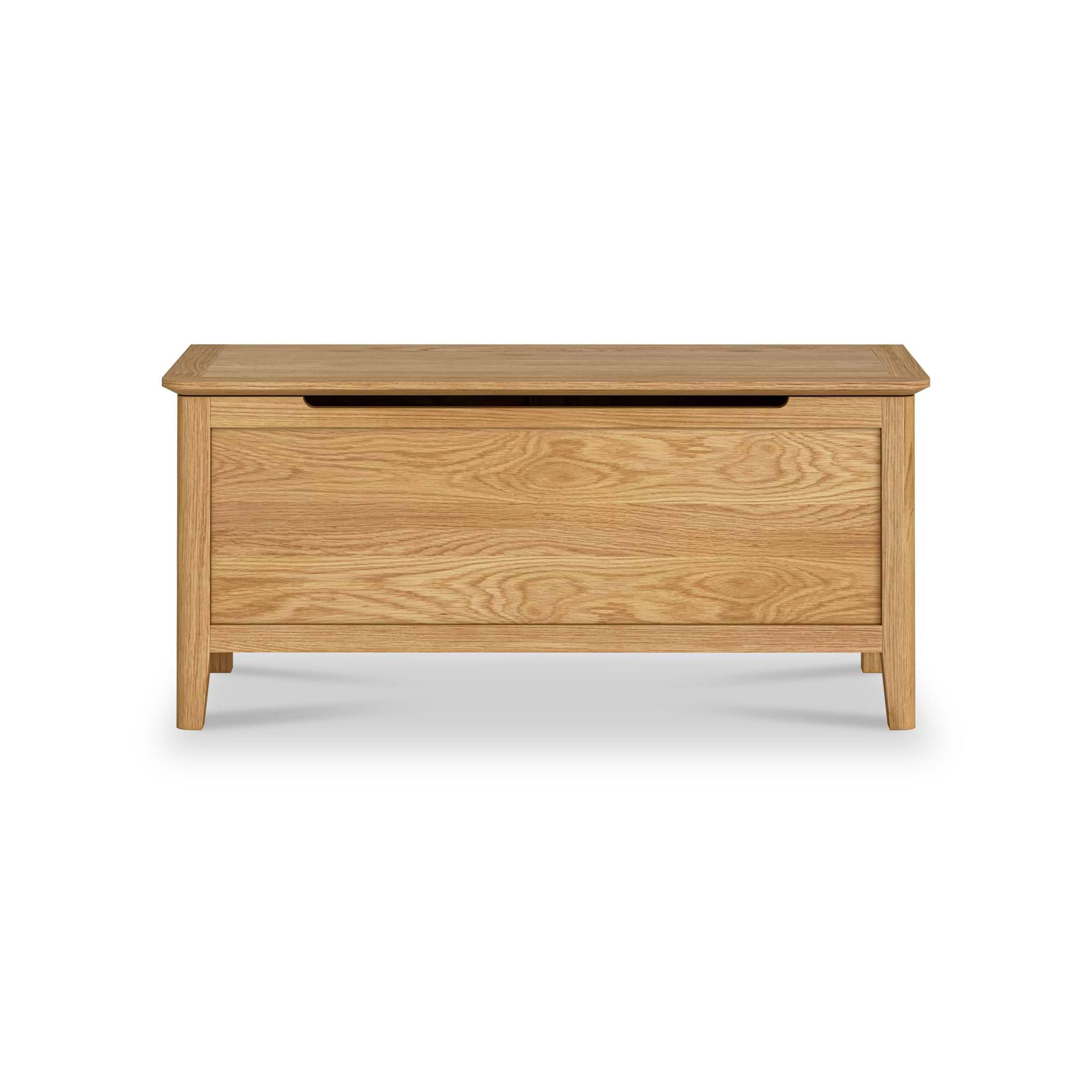 Saxon Oak Solid Wooden Blanket Box | Roseland