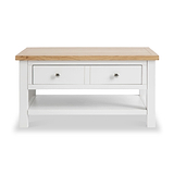 Farrow White Coffee Table from Roseland Furniture