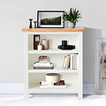 Farrow White Low Bookcase for living roome