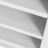 Farrow White Small Bookcase shelves