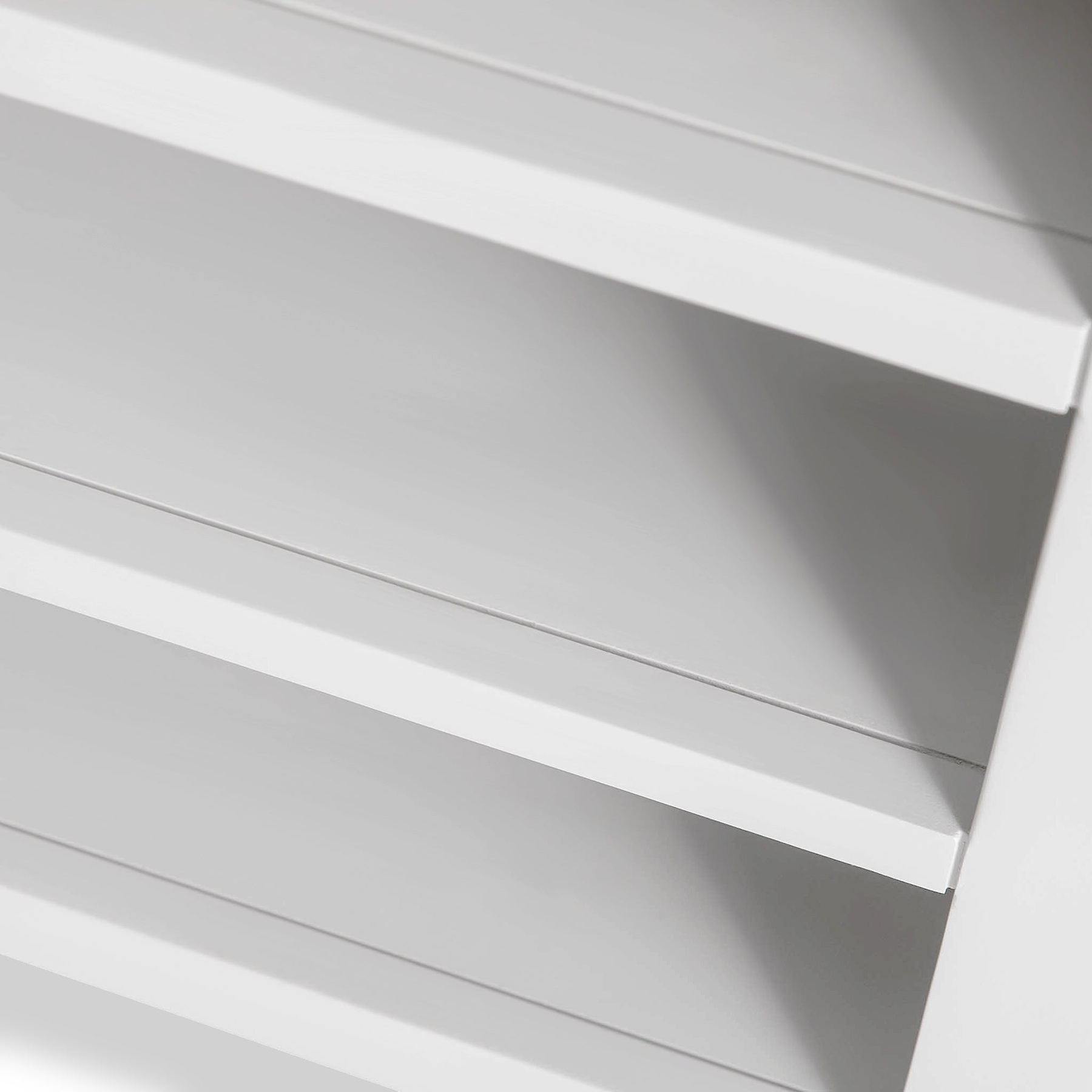 Farrow White Small Bookcase shelves