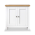 Farrow White Mini Cupboard from Roseland Furniture- front view