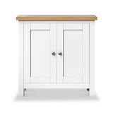 Farrow White Mini Cupboard from Roseland Furniture- front view