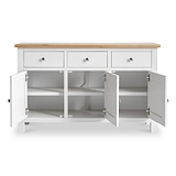 Farrow White Large Sideboard Cabinet by Roseland Furniture