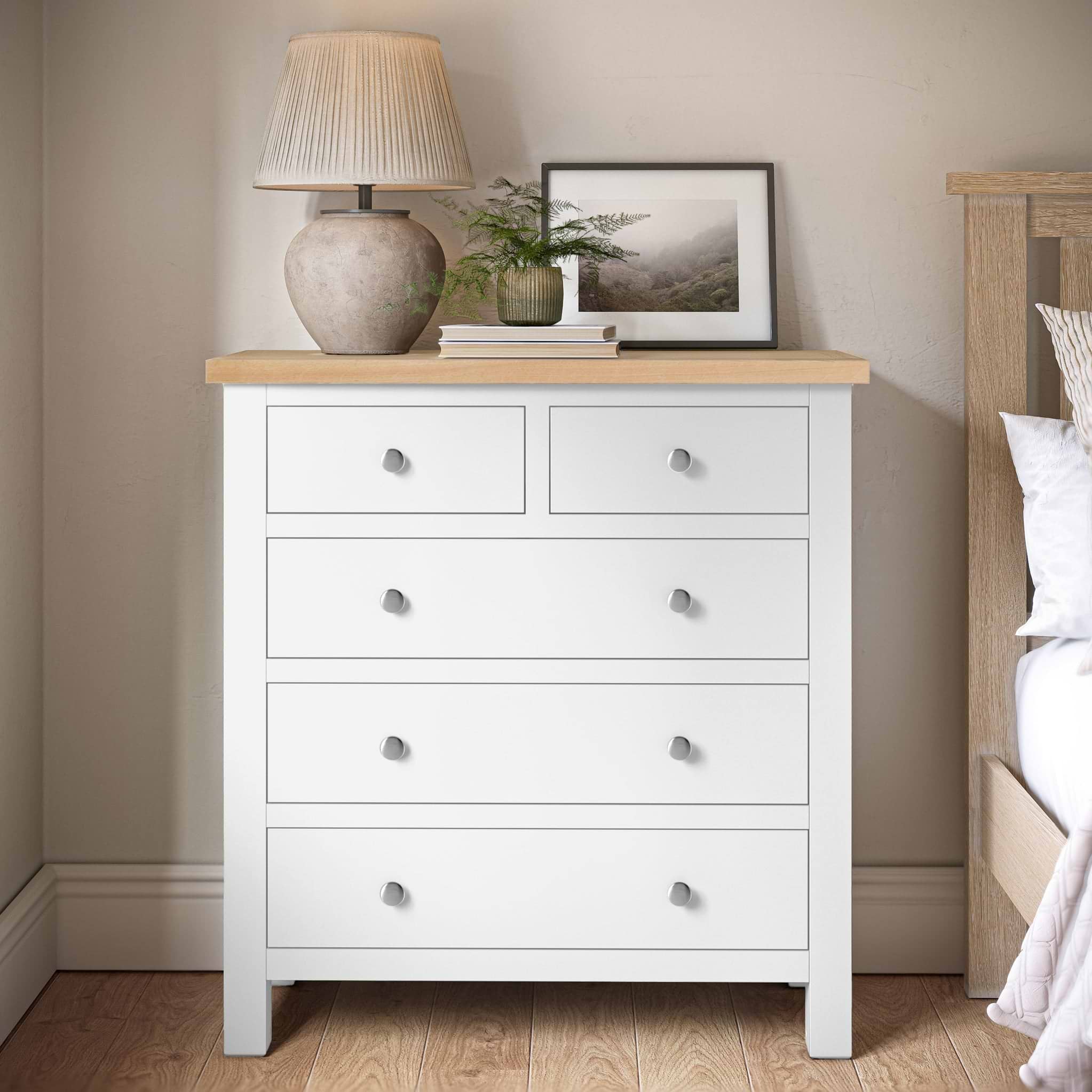 Farrow 2 Over 3 Chest Of Drawers | Grey Cream White & More | Roseland