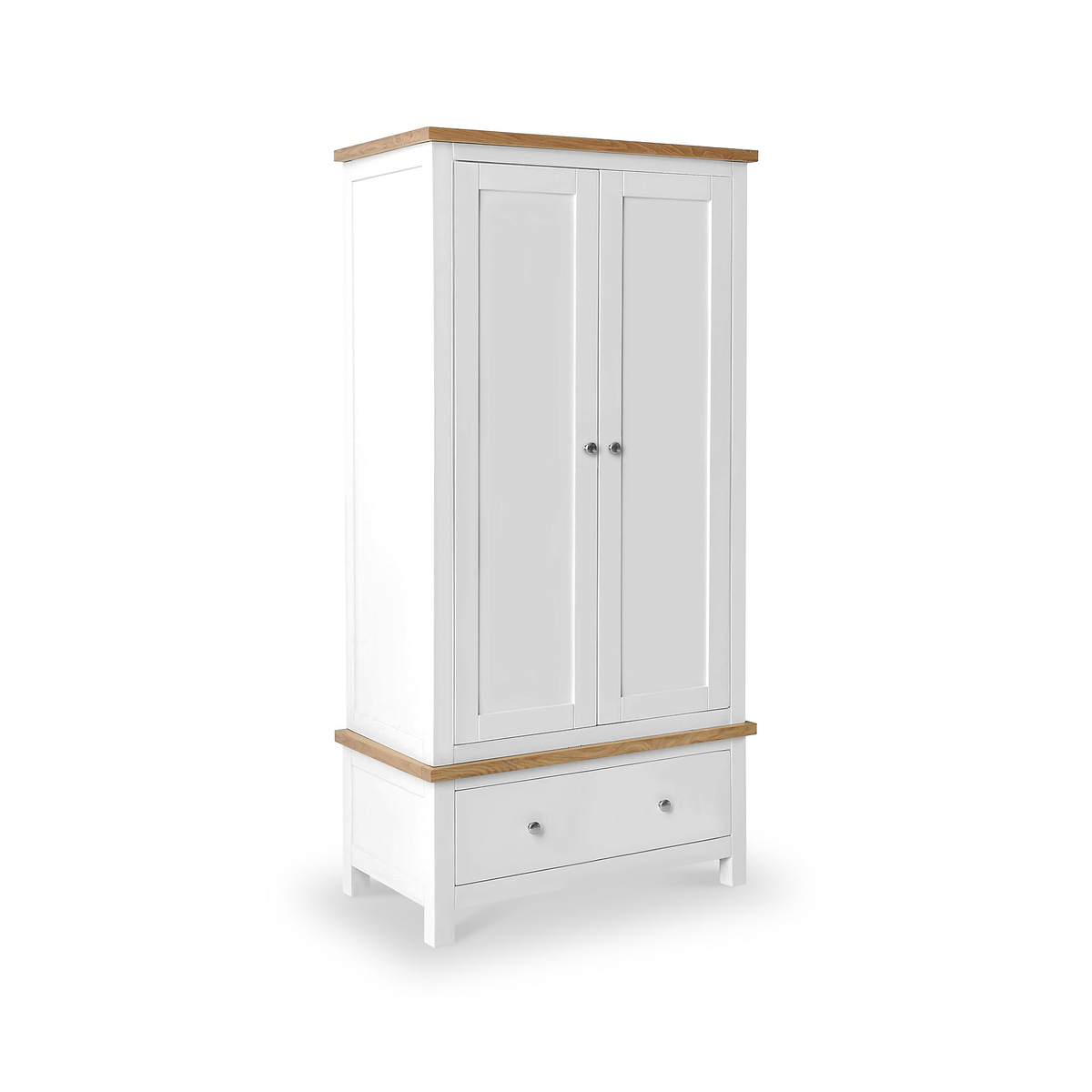 Farrow White Double Wardrobe from Roseland Furniture