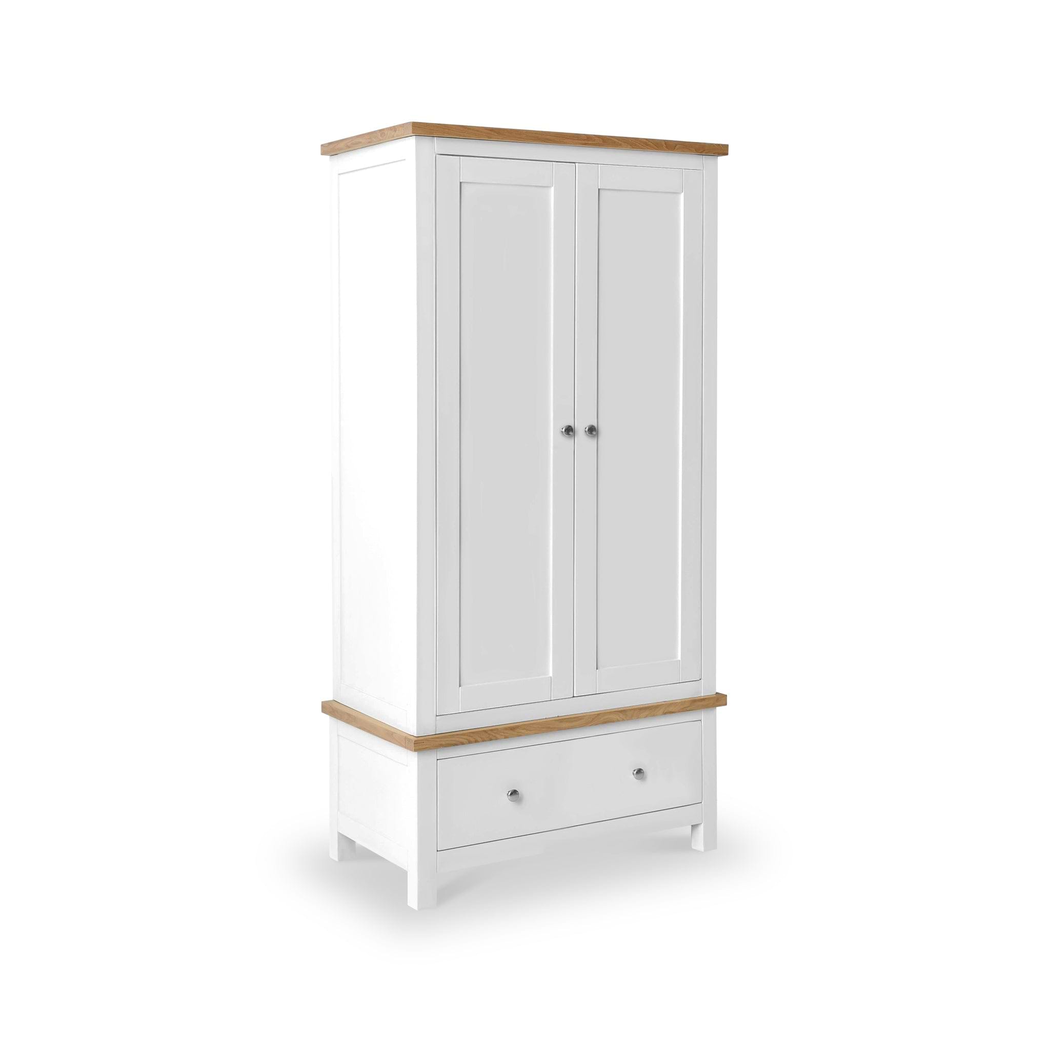 Farrow White Double Wardrobe from Roseland Furniture