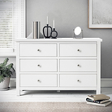 Cornish White 6 Drawer Chest from Roseland Furniture