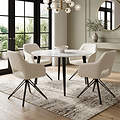 Claude Faux Marble Round Dining Table from Roseland
