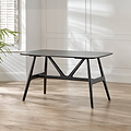 Jackson 135cm Black Dining Table
