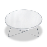 Rhodes Round Chic Chrome Coffee Table
