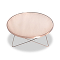 Rhodes Round Chic Copper Coffee Table