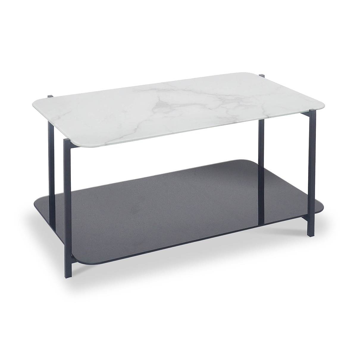 Adrian Marble and Glass Coffee Table from Roseland Furniture