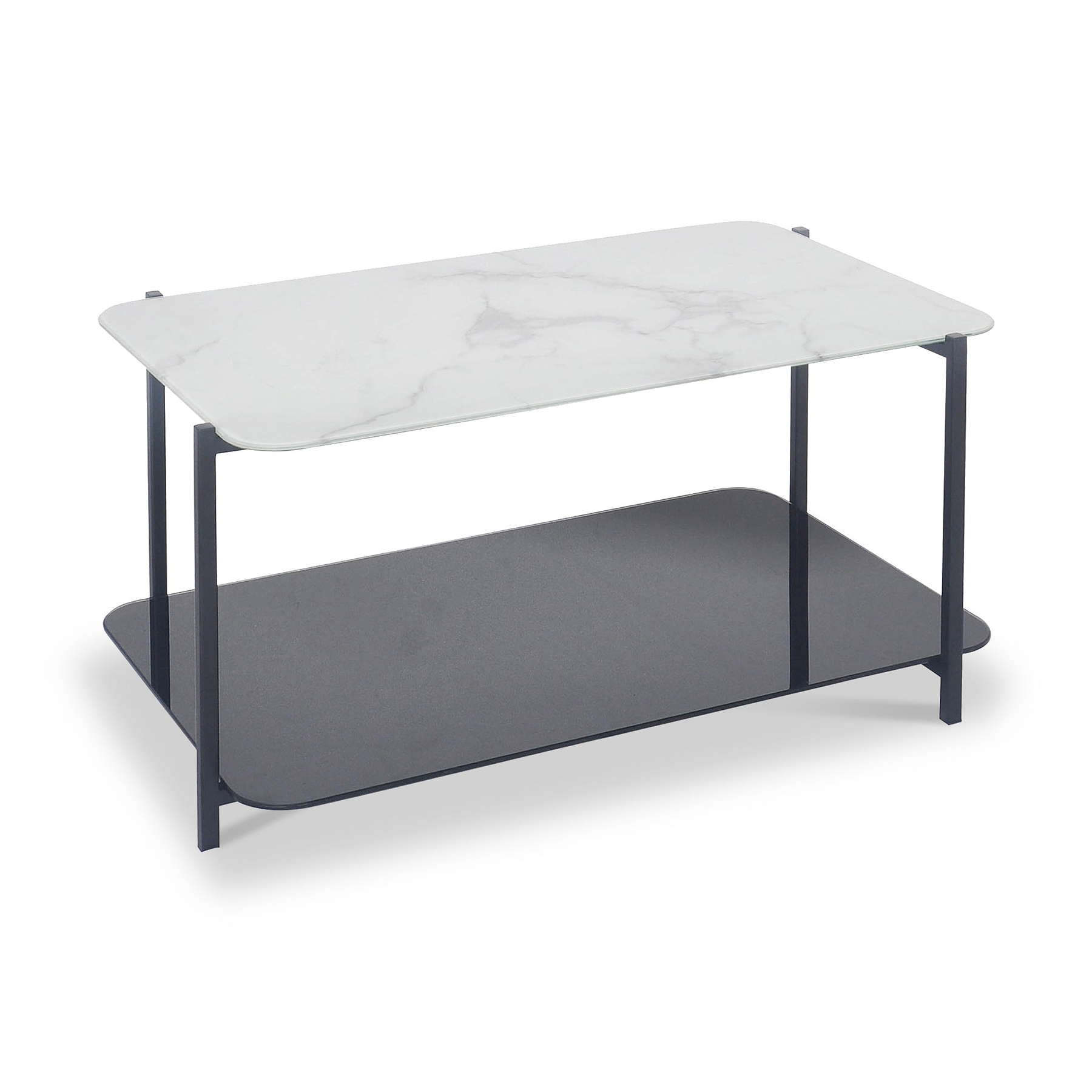 Adrian Marble and Glass Coffee Table from Roseland Furniture