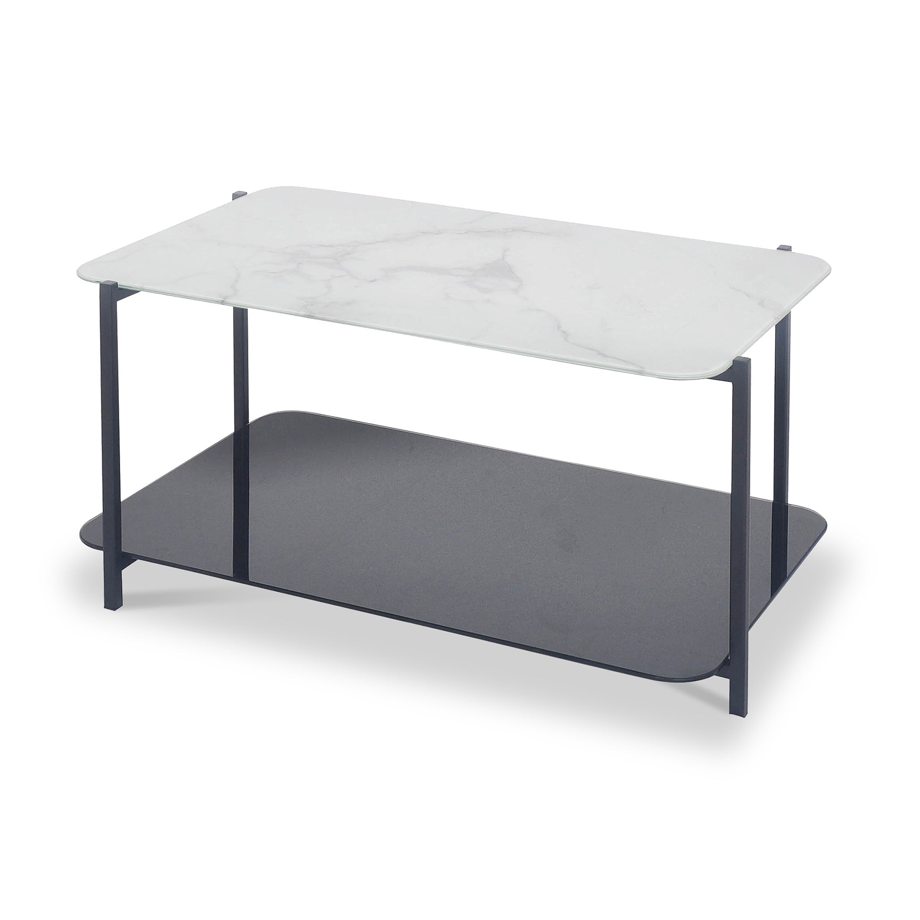 Adrian Marble and Glass Coffee Table from Roseland Furniture