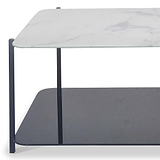 Adrian Marble and Glass Coffee Table from Roseland Furniture