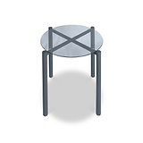 Stanford Glass Side Table from Roseland Furniture