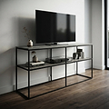 Marti Black Framed Industrial TV Unit from Roseland Furniture