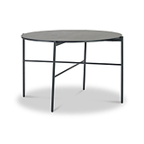 Austin 120cm Black Round Dining Table from Roseland Furniture