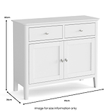 Chester White Small Sideboard from Roseland Furniture
