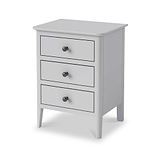 Elgin 3 Drawer Bedside Table from Roseland Furniture