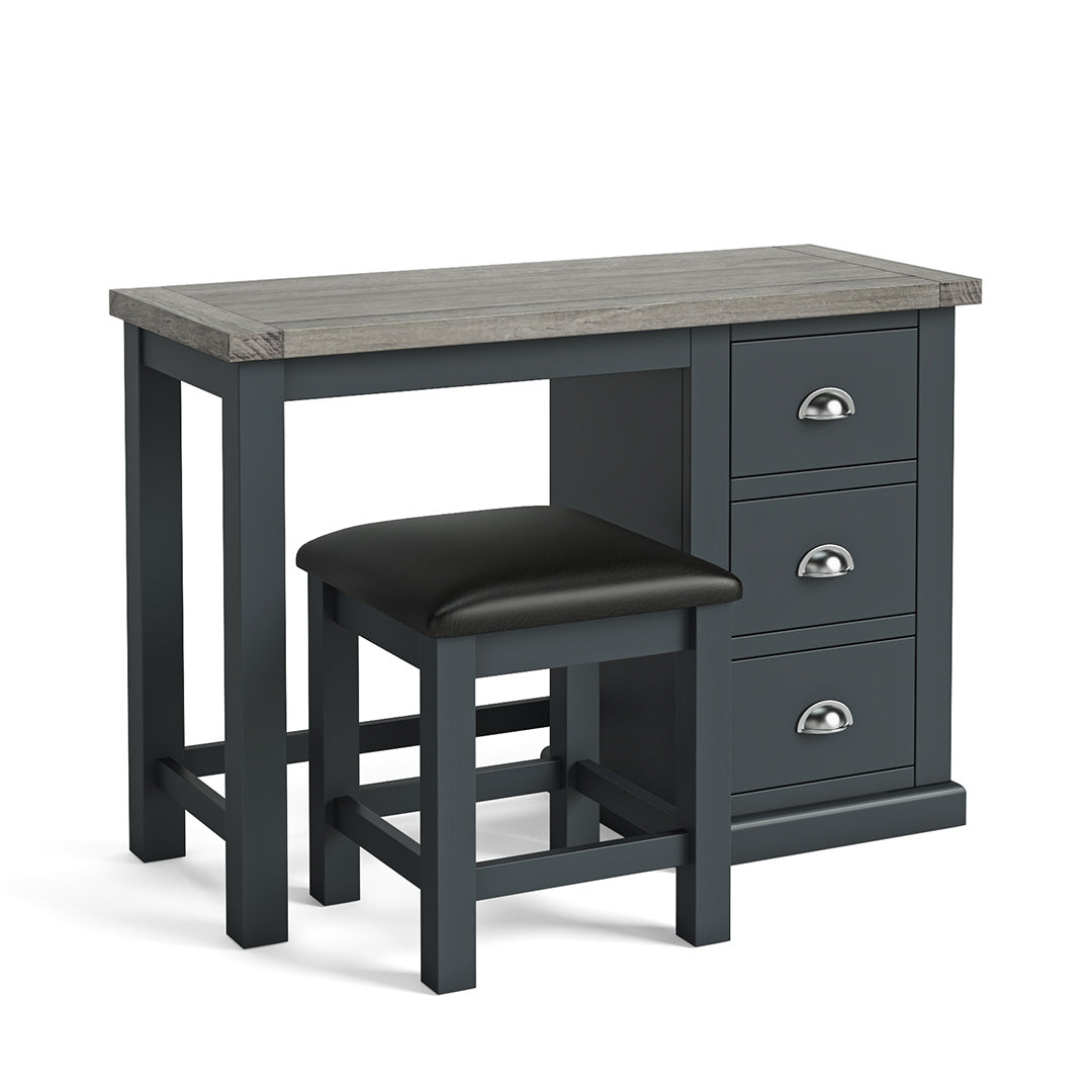 Bristol Charcoal Dressing Table & Stool from Roseland Furniture