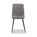 Geri-faux-leather-dining-chair-grey-set4 from Roseland Furniture