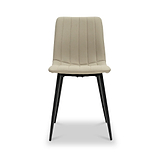 Geri-faux-leather-dining-chair-stone-set4 from Roseland Furniture