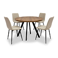 Geri-faux-leather-dining-chair-stone-set4 from Roseland Furniture