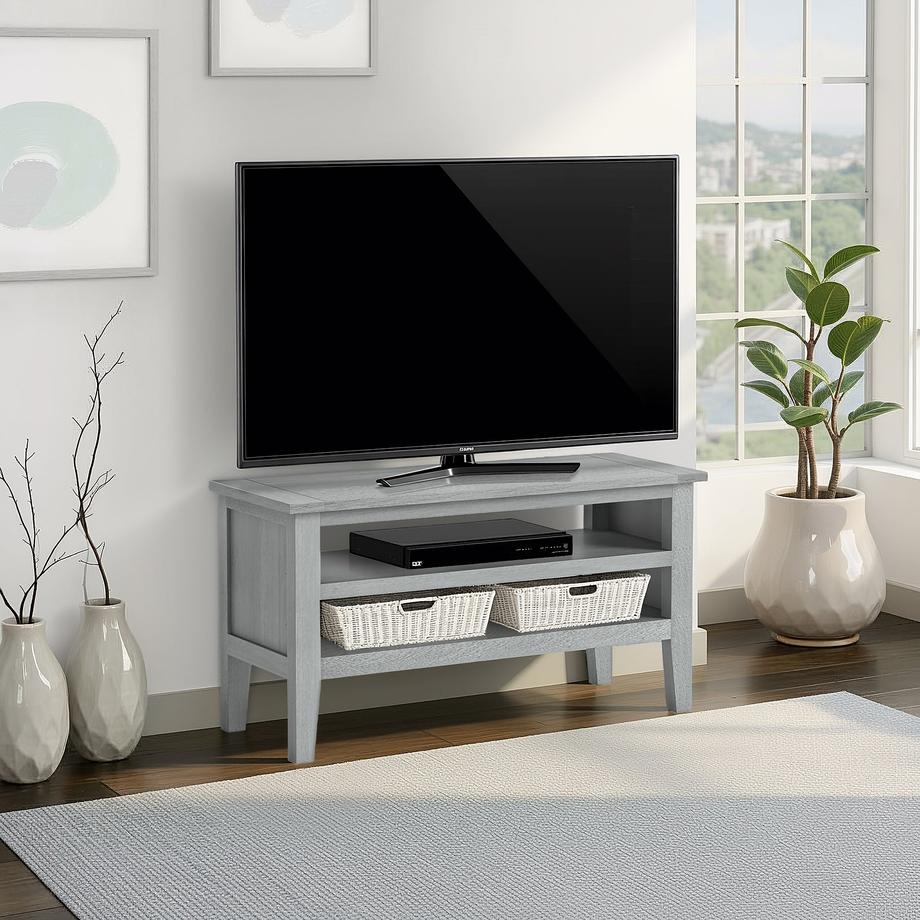 Elise Gris Grey Acacia 90cm TV Unit for living room