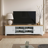 Farrow Grey 180cm Extra Wide TV Stand from Roseland Furniture