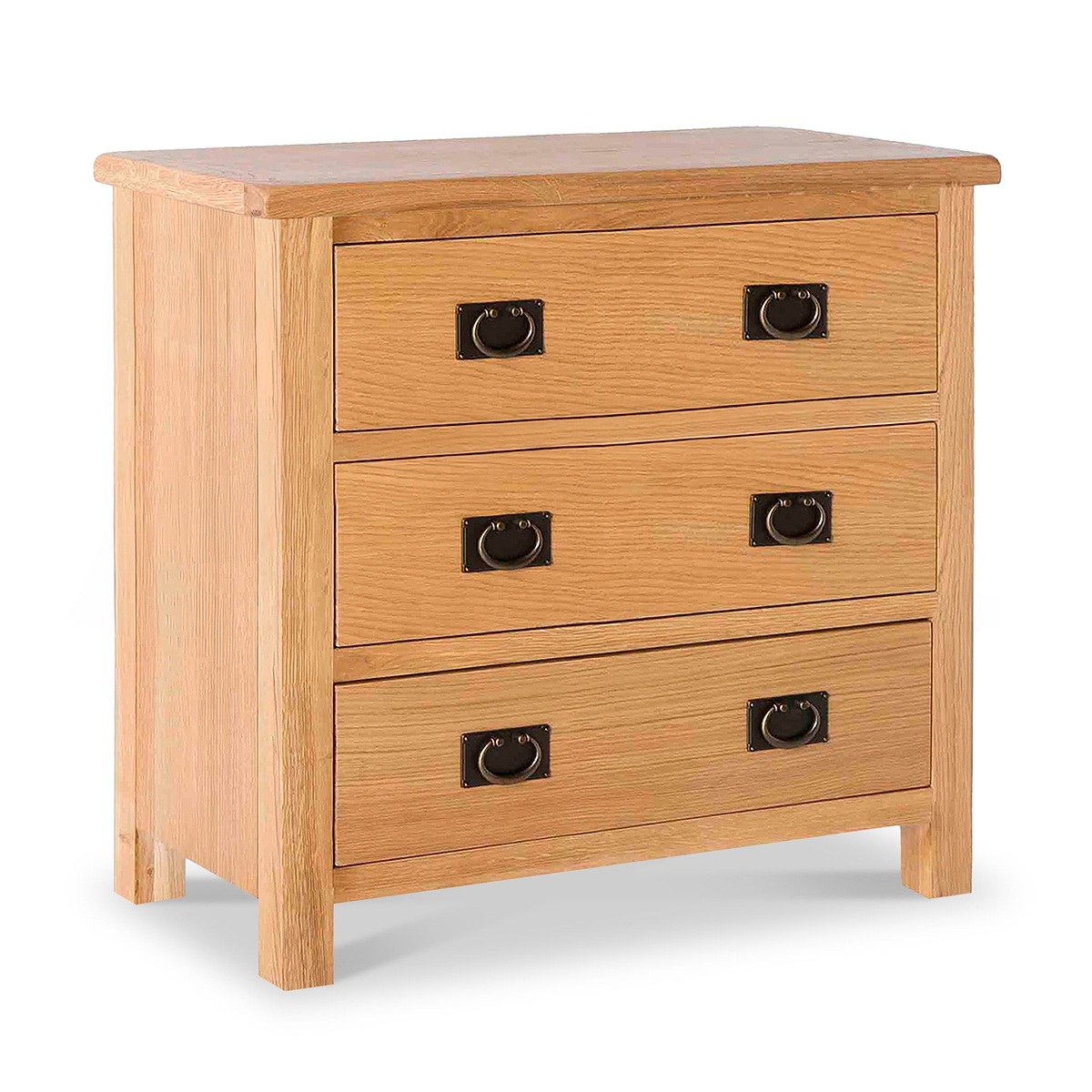 Surrey Oak 3 Drawer Chest by Roseland Furniture