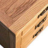 Surrey Oak 3 Drawer Chest by Roseland Furniture