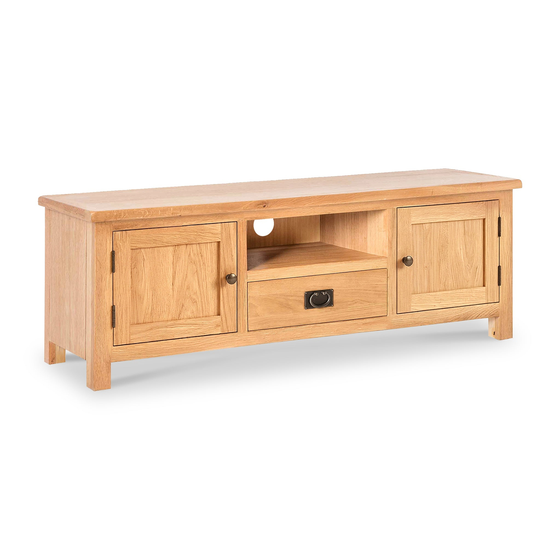 Surrey Oak 140cm Wide TV Stand from Roseland Furniture