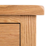 Surrey Oak Double Wardrobe & Drawer by Roseland Furniture