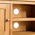 Surrey Oak 180cm Extra Wide TV Stand from Roseland Furniture