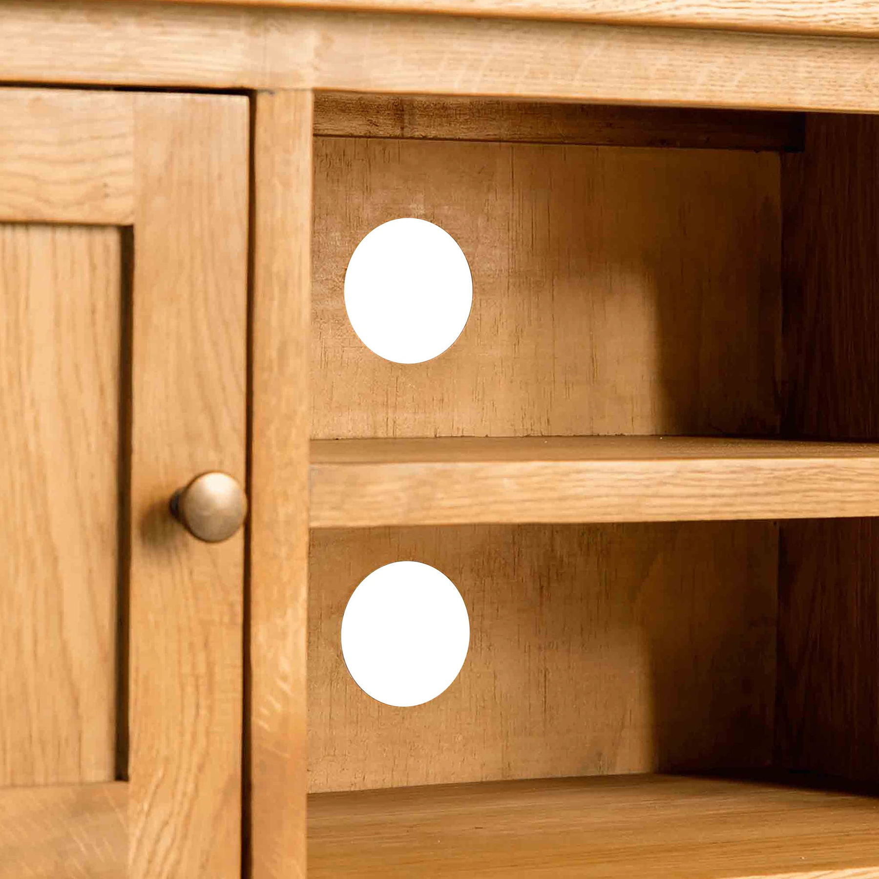 Surrey Oak 180cm Extra Wide TV Stand from Roseland Furniture