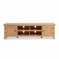 Surrey Oak 180cm Extra Wide TV Stand from Roseland Furniture