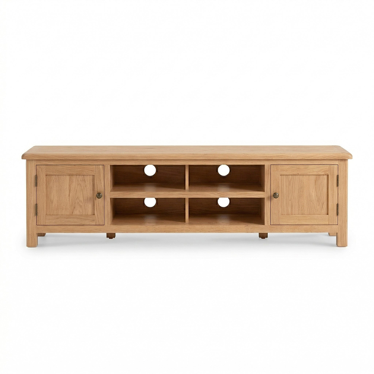 Surrey Oak 180cm Extra Wide TV Stand from Roseland Furniture