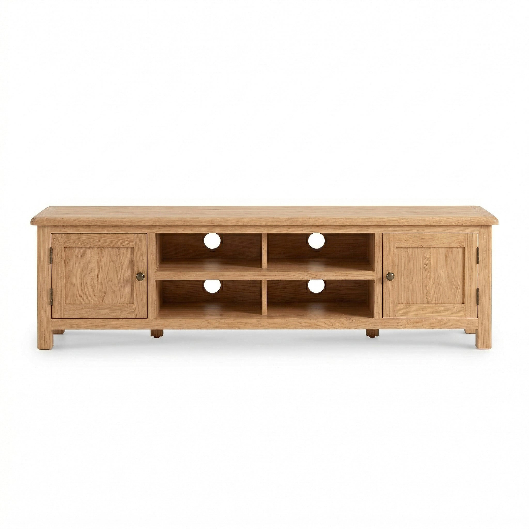 Surrey Oak 180cm Extra Wide TV Stand from Roseland Furniture