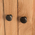 Surrey Oak Double Wardrobe & Drawer by Roseland Furniture