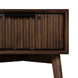 Oskar 1 Drawer Grooved Side Table from Roseland Furniture