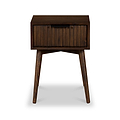 Oskar 1 Drawer Grooved Side Table from Roseland Furniture