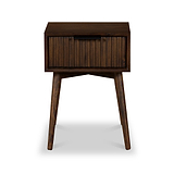 Oskar 1 Drawer Grooved Side Table from Roseland Furniture