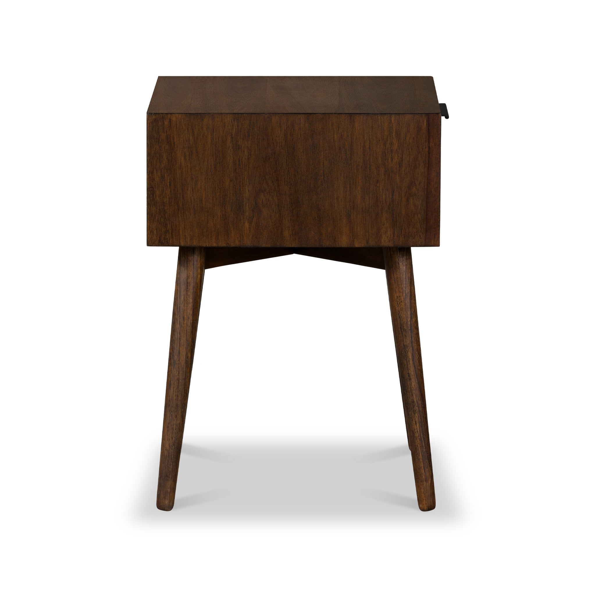 Oskar Walnut Stain 1 Drawer Side Table for Living Room | Roseland