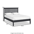 Porter 5ft king size Bed Frame dimensions